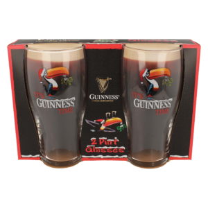 BUY GUINNESS CHRISTMAS TOUCAN ITS GUINNESS TIME PINT GLASS SET IN WHOLESALE ONLINE