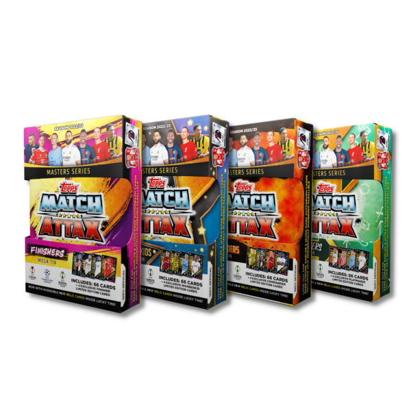 BUY 2022-23 TOPPS MATCH ATTAX UEFA CHAMIONS LEAGUE CARDS MEGA TIN IN WHOLESALE ONLINE
