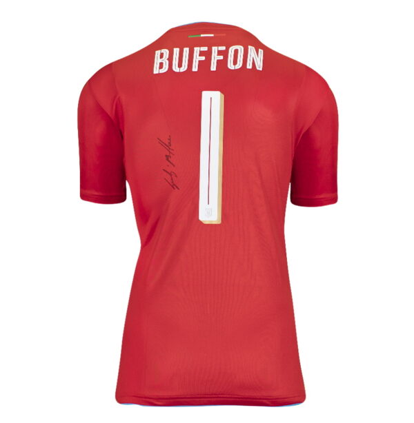 BUY THE GIANLUIGI BUFFON AUTHENTIC SIGNED 2016-17 ITALY GOALKEEPER HOME JERSEY IN WHOLESALE ONLINE
