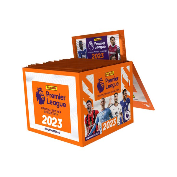 BUY 2023 PANINI PREMIER LEAGUE STICKERS 50-PACK BOX IN WHOLESALE ONLINE