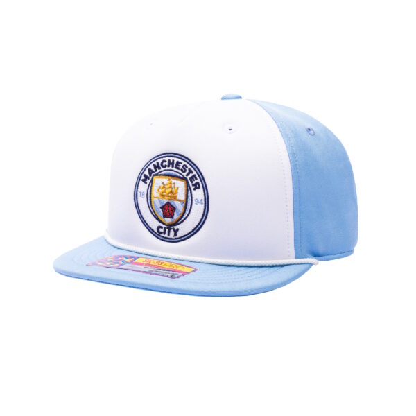 BUY MANCHESTER CITY AVALANCHE SNAPBACK FLAT PEAK HAT IN WHOLESALE ONLINE