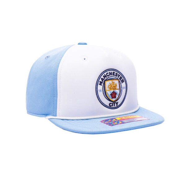 BUY MANCHESTER CITY AVALANCHE SNAPBACK FLAT PEAK HAT IN WHOLESALE ONLINE