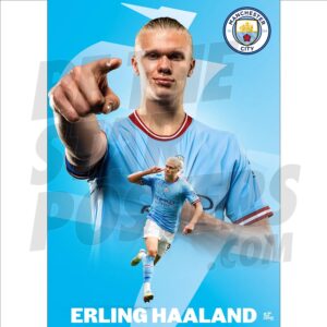 BUY ERLING HAALAND MANCHESTER CITY POSTER IN WHOLESALE ONLINE