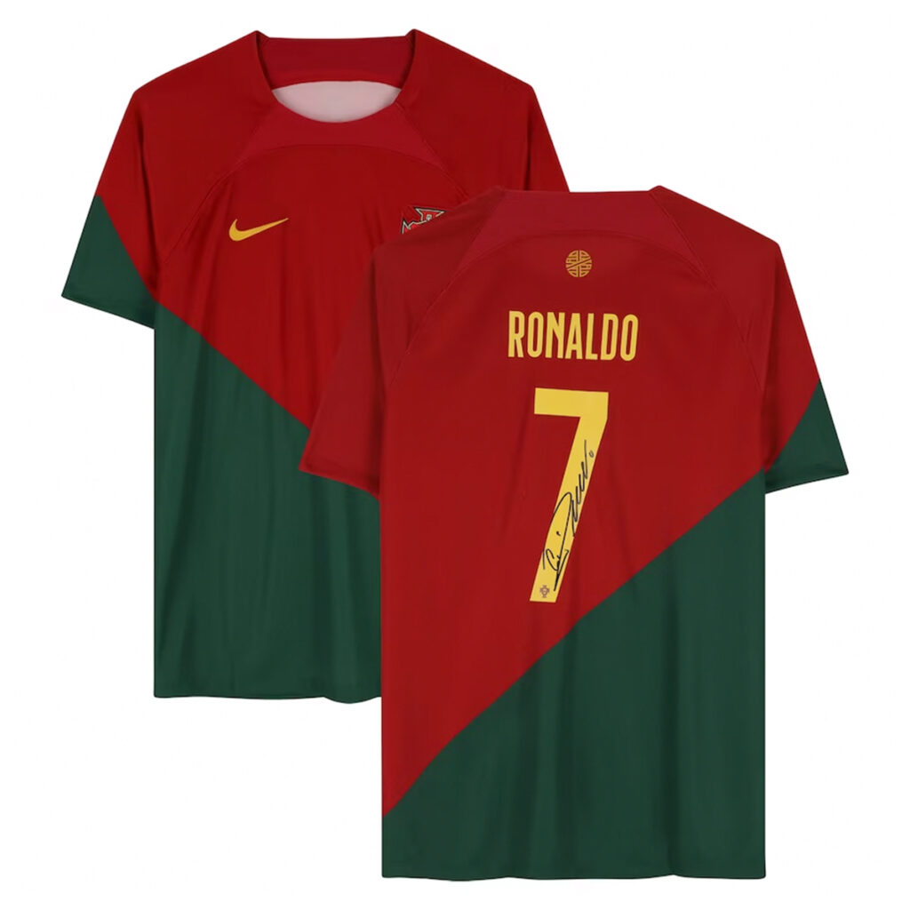 Buy Cristiano Ronaldo Authentic Signed 2022-23 Portugal Jersey