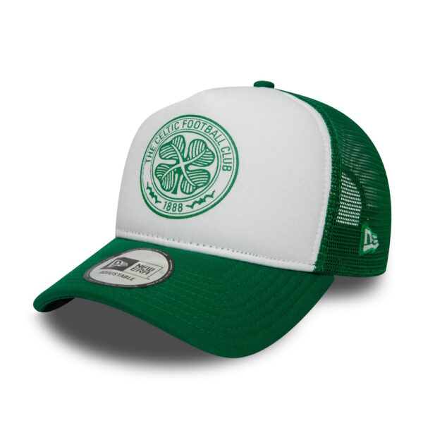 BUY CELTIC NEW ERA E-FRAME GREEN & WHITE TRUCKER HAT IN WHOLESALE ONLINE