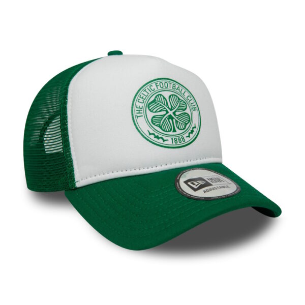 BUY CELTIC NEW ERA E-FRAME GREEN & WHITE TRUCKER HAT IN WHOLESALE ONLINE