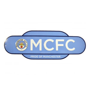 BUY MANCHESTER CITY BLUE RETRO EMBOSSED STREET SIGN IN WHOLESALE ONLINE