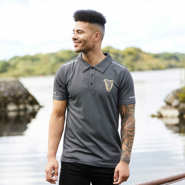 BUY GUINNESS HARP TAPERED PERFORMANCE POLO SHIRT IN HWOLESALE ONLINE