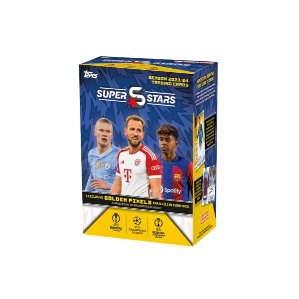 BUY 2023-24 TOPPS SUPERSTARS UEFA CHAMPIONS LEAGUE CARDS MEGA BLASTER BOX IN WHOLESALE ONLINE