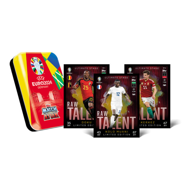 BUY 2024 TOPPS MATCH ATTAX UEFA EURO CARDS MINI BOOSTER TIN IN WHOLESALE ONLINE