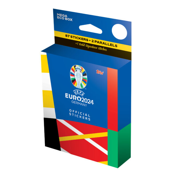 BUY 2024 TOPPS UEFA EURO STICKERS MEGA ECO BLASTER PACK IN WHOLESALE ONLINE