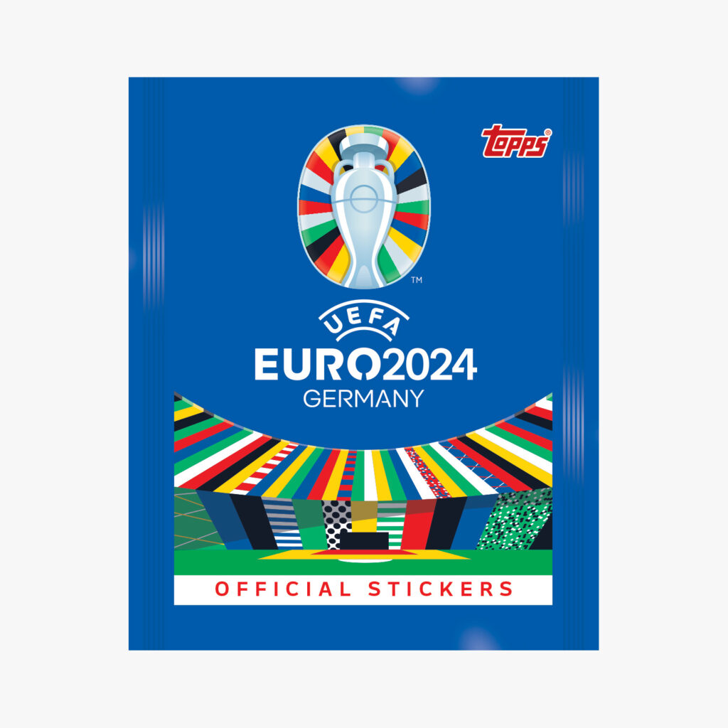 Buy 2024 Topps UEFA Euro Stickers Mega 100Pack Box