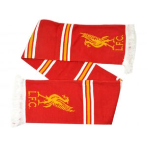 BUY LIVERPOOL RED WHITE & GOLD STRIPED SCARF IN WHOLESALE ONLINE