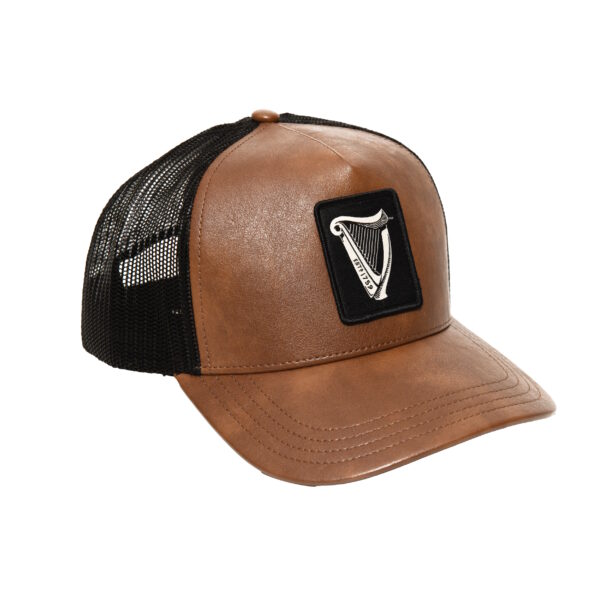 BUY GUINNESS BROWN LEATHER TRUCKER HAT IN WHOELSALE ONLINE