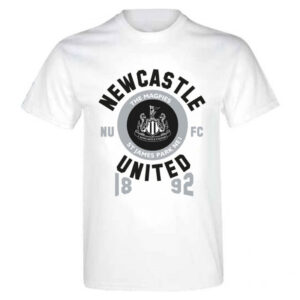 BUY NEWCASTLE UNITED "THE MAGPIES" WHITE CLUB CREST T-SHIRT IN WHOLESALE ONLINE