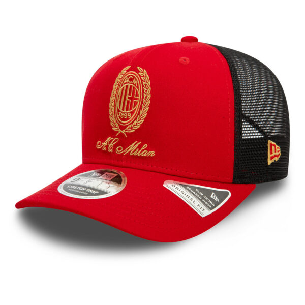 BUY AC MILAN NEW ERA 9FIFTY HERITAGE GOLD TRUCKER HAT IN WHOLESALE ONLINE