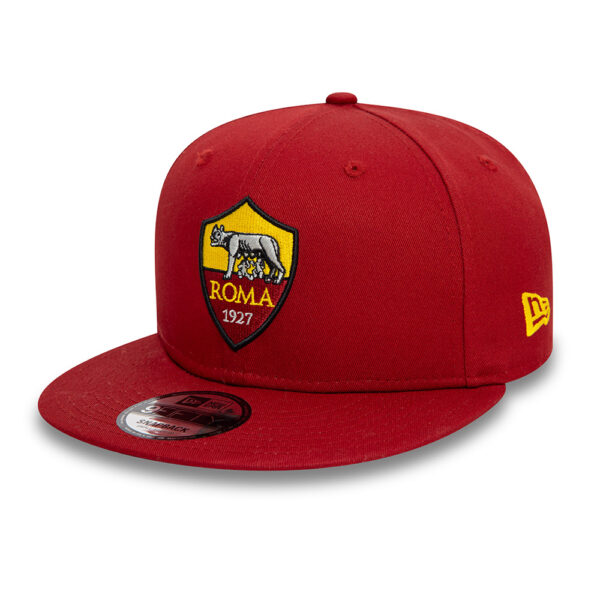 BUY AS ROMA NEW ERA 9FIFTY CLUB CREST FLAT PEAK SNAPBACK HAT IN WHOLESALE ONLINE