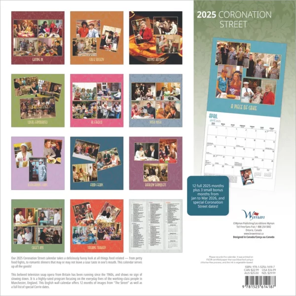 BUY CORONATION STREET 2025 WALL CALENDAR IN WHOLESALE ONLINE