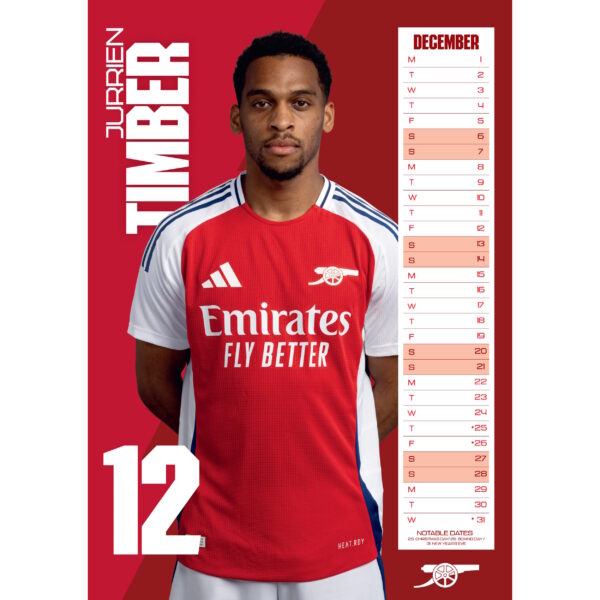 BUY ARSENAL 2025 CALENDAR IN WHOLESALE ONLINE