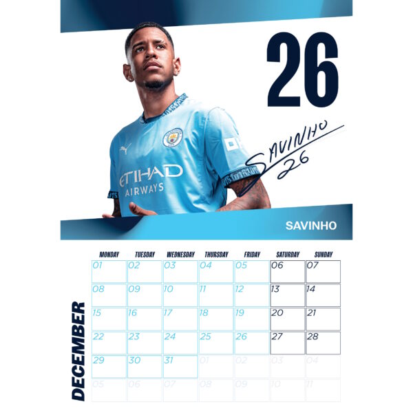 BUY MANCHESTER CITY 2025 CALENDAR IN WHOLESALE ONLINE