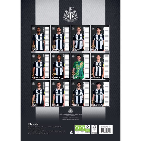 BUY NEWCASTLE UNITED 2025 CALENDAR IN WHOLESALE ONLINE