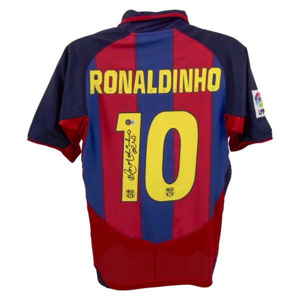 BUY RONALDINHO AUTHENTIC SIGNED 2003-04 BARCELONA #10 HOME JERSEY IN WHOLESALE ONLINE