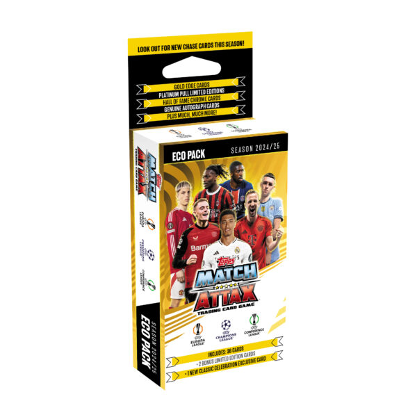 BUY 2024-25 TOPPS MATCH ATTAX UEFA CHAMPIONS LEAGUE CARDS ECO BLASTER IN WHOLESALE ONLINE