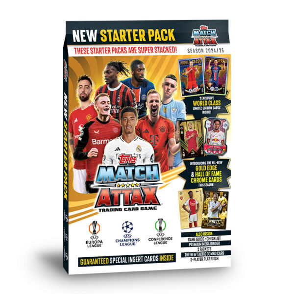 BUY 2024-25 TOPPS MATCH ATTAX UEFA CHAMPIONS LEAGUE CARDS STARTER PACK IN WHOLESALE ONLINE