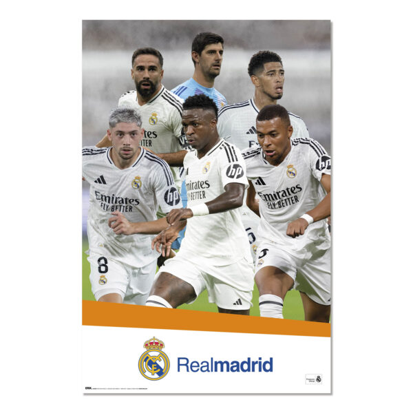 BUY REAL MADRID 2024-25 PLAYERS COLLAGE POSTER IN WHOLESALE ONLINE