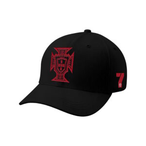 BUY PORTUGAL FPF RONALDO #7 BLACK ADJUSTABLE HAT IN WHOLESALE ONLINE