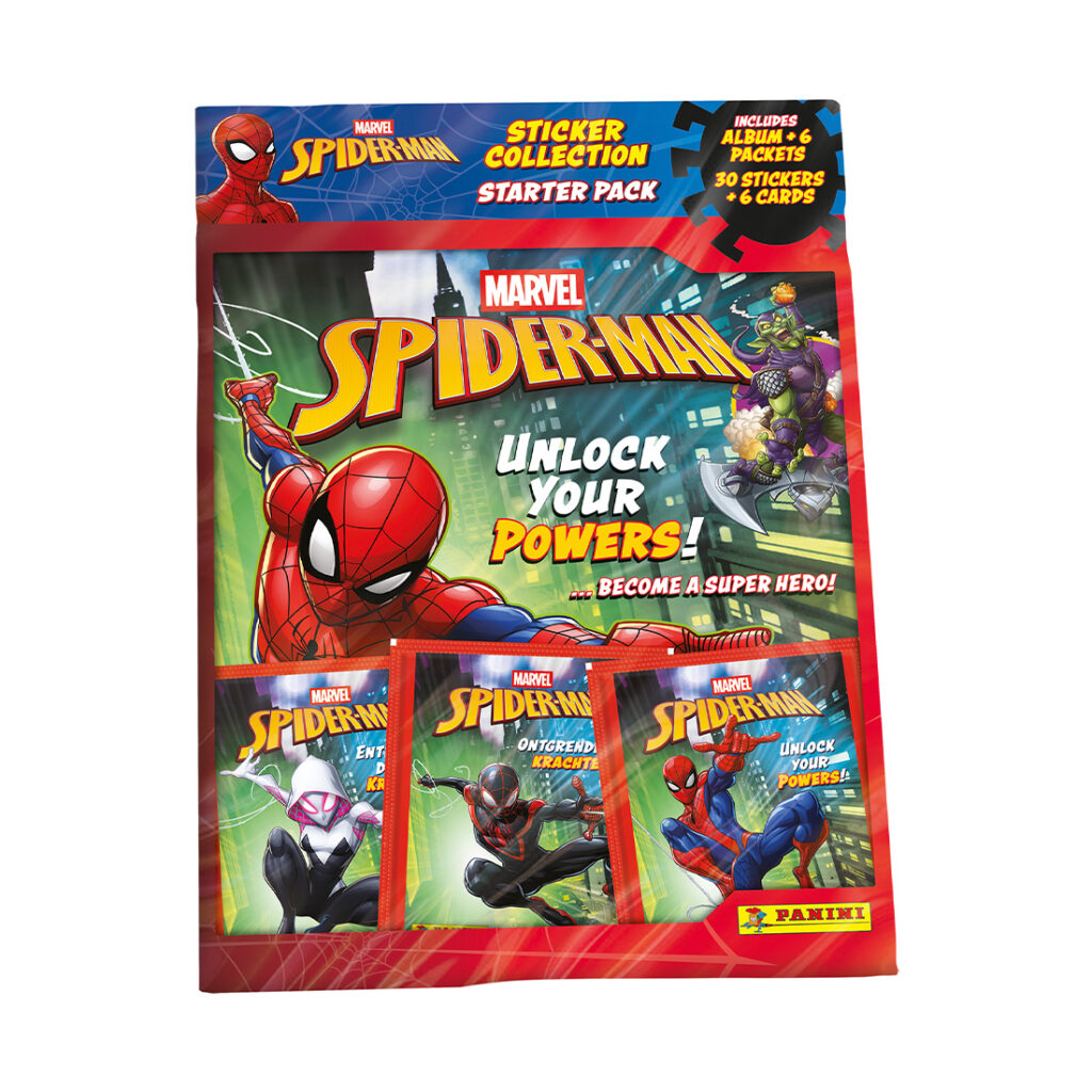 BUY PANINI SPIDER-MAN UNLOCK YOUR POWERS STICKERS STARTER PACK IN WHOLESALE ONLINE