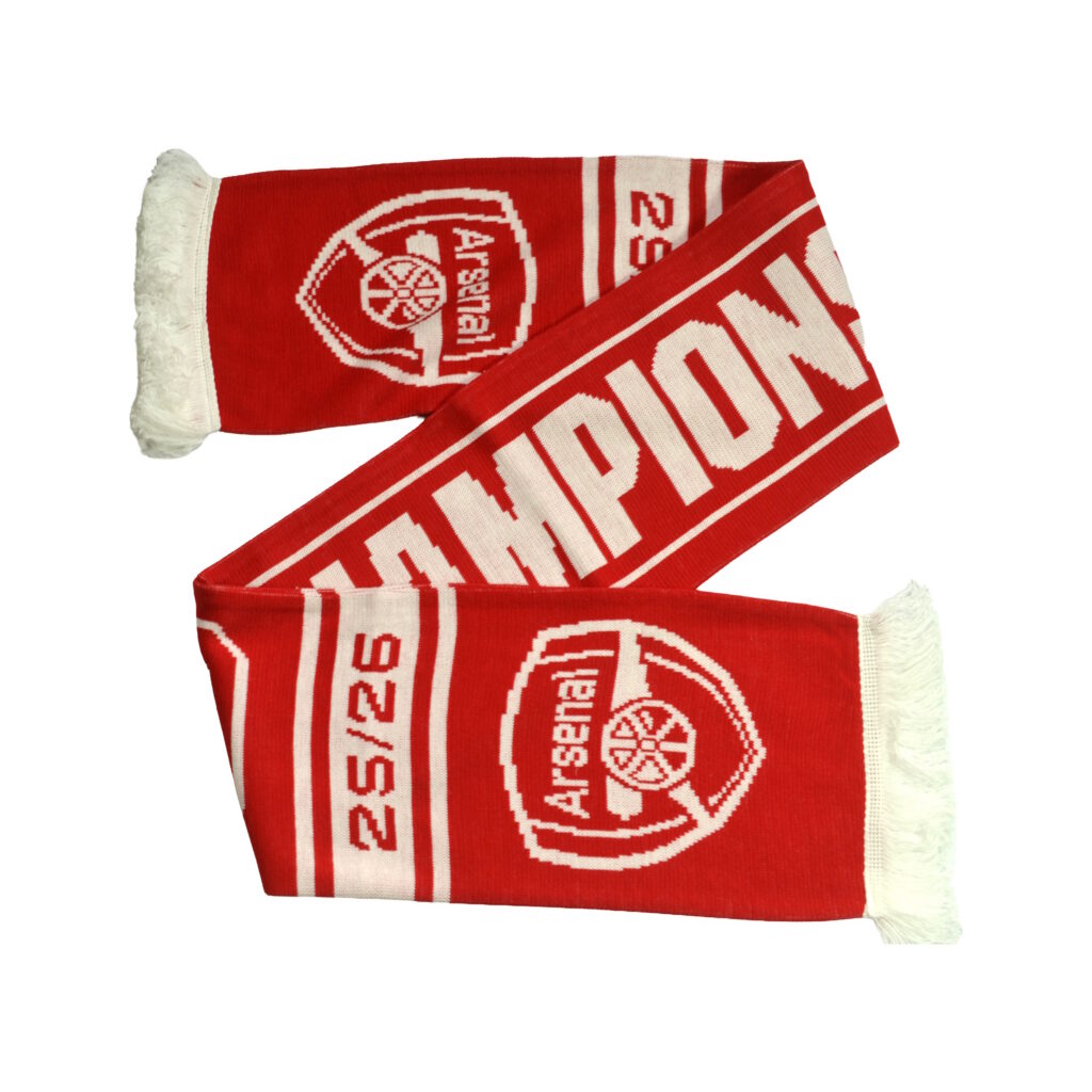 BUY ARSENAL 2025-26 CHAMPIONS SCARF IN WHOLESALE ONLINE