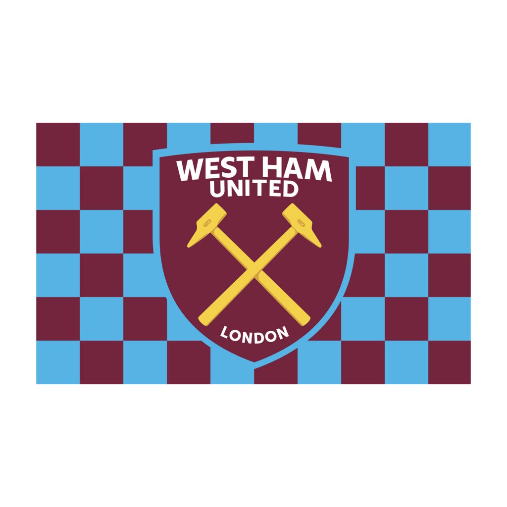 BUY WEST HAM UNITED CHECKERED FLAG IN WHOLESALE ONLINE