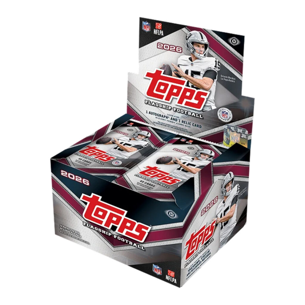 2026 TOPPS NFL FLAGSHIP CARDS – JUMBO HOBBY BOX (400 CARDS) (LIMIT OF 3 PER CUSTOMER)